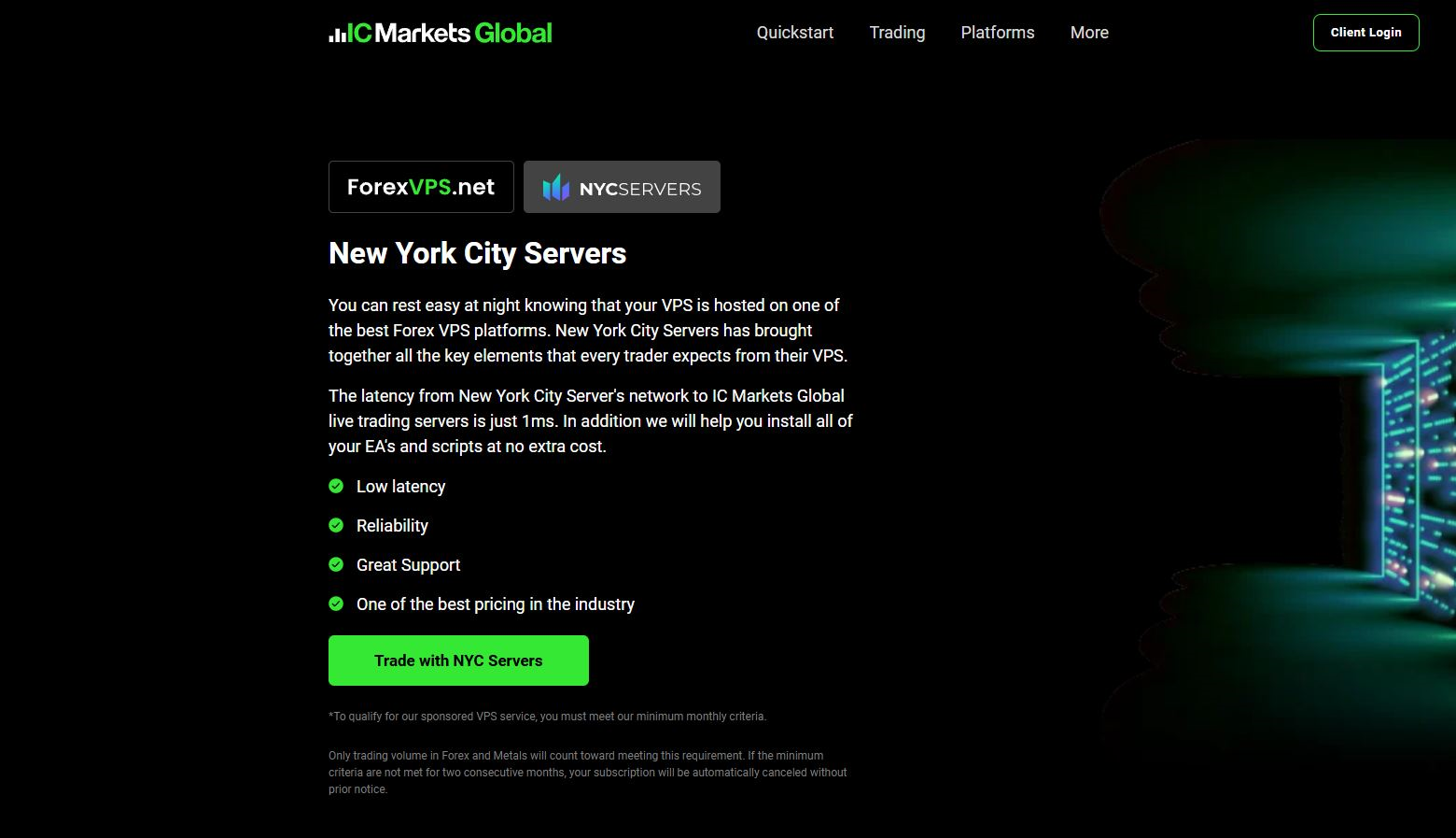 IC Markets VPS Low-Latency Setup